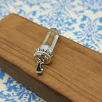 Minimal Crystal Quartz Pendant – Handmade 925 Silver Artisan Bohemian Style