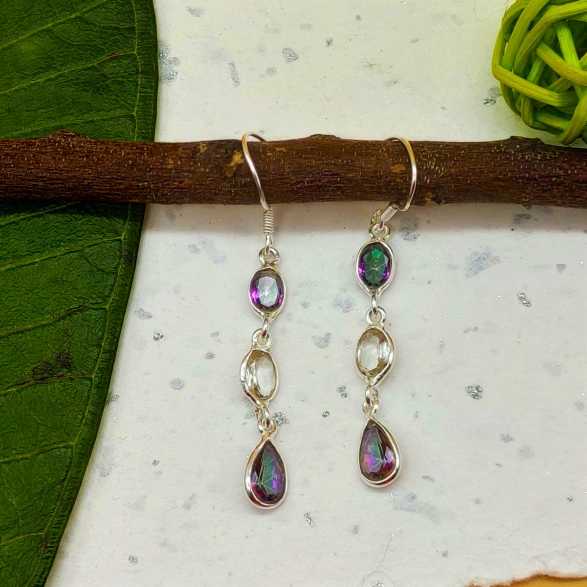 Multi-StoneMystic Topaz & Crystal  Earrings for Women