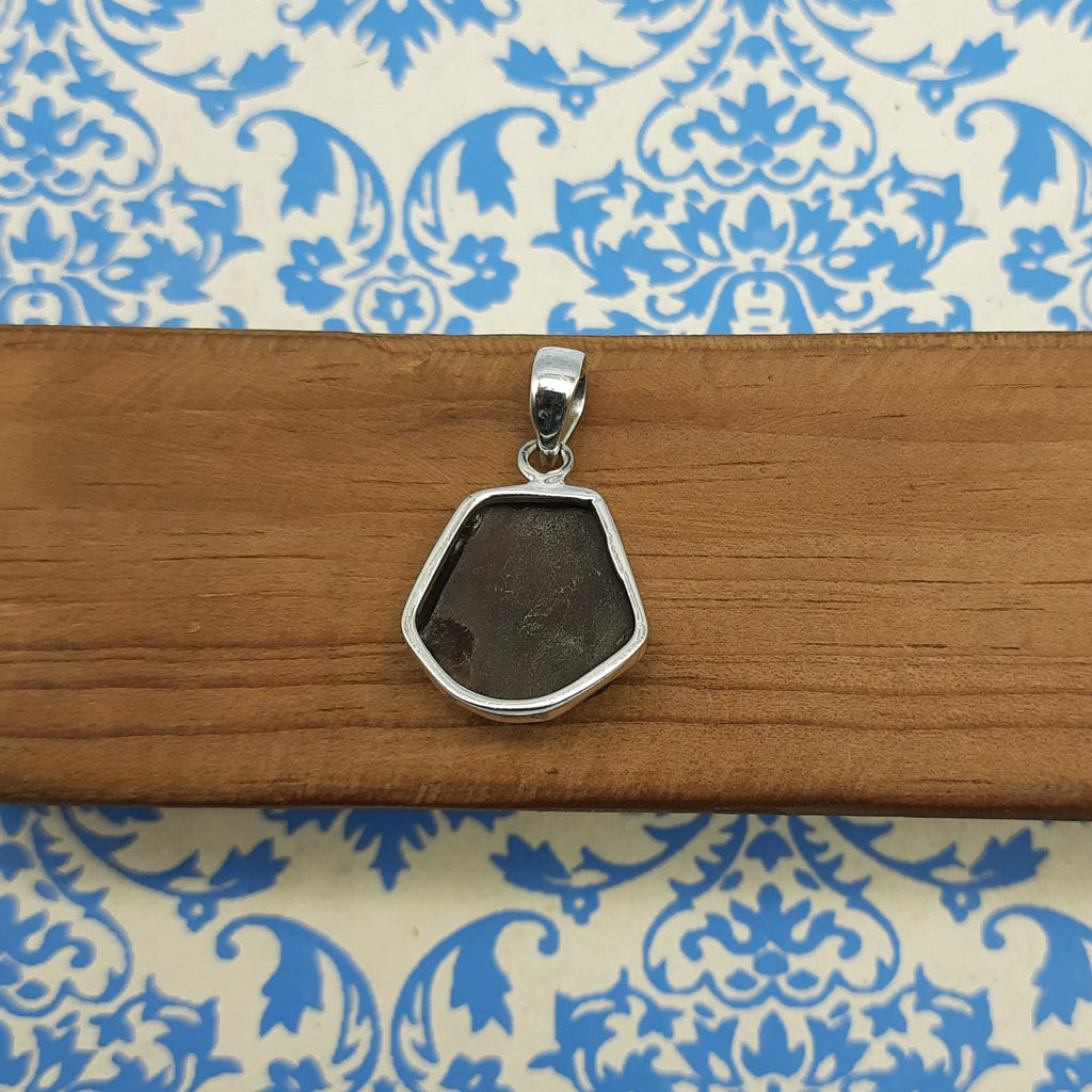 Smoky Quartz Protection Pendant – Handcrafted 925 Silver Boho Nepali Design
