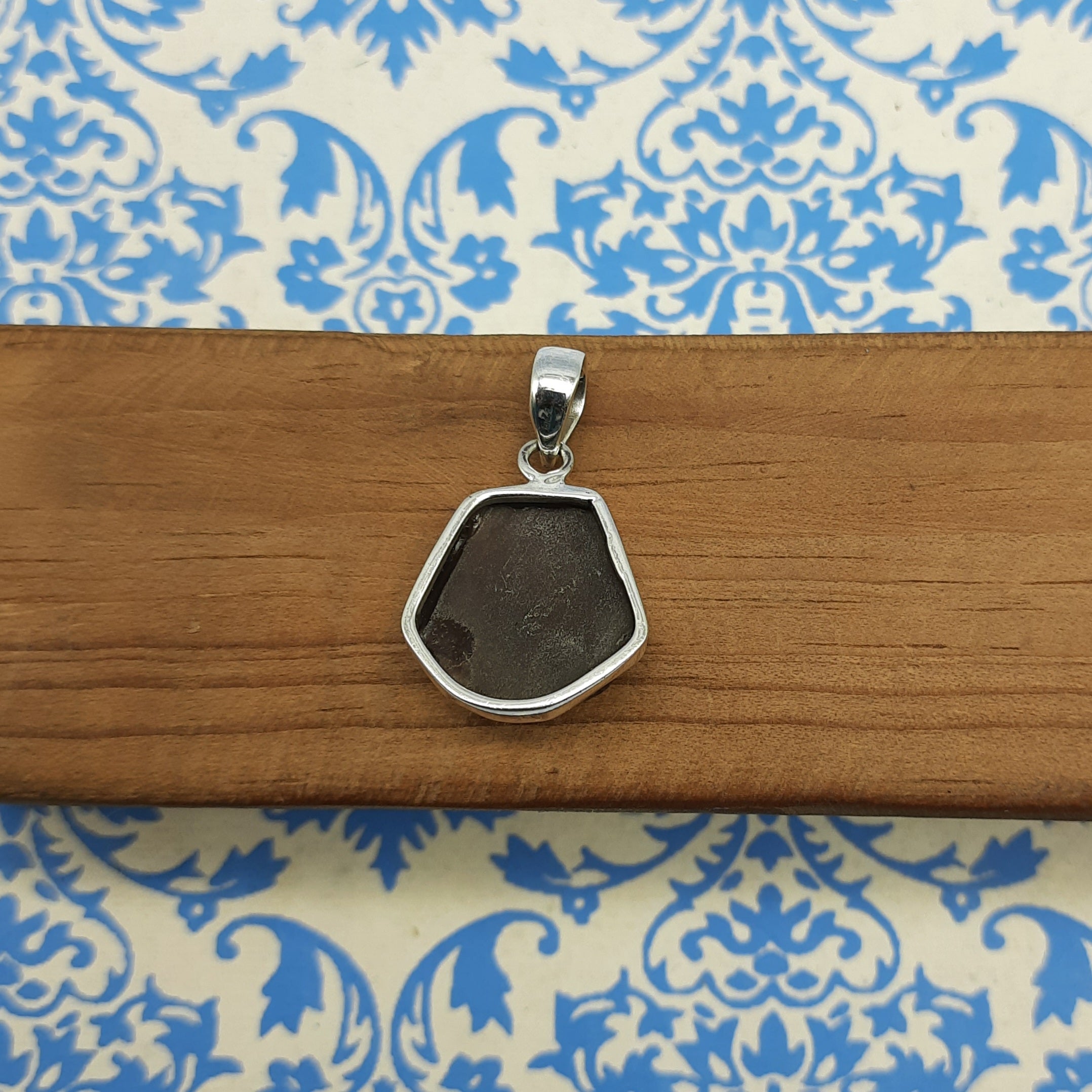 Smoky Quartz Protection Pendant – Handcrafted 925 Silver Boho Nepali Design