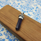 Faceted Amethyst Charm Pendant – Handmade 925 Silver Artisan Bohemian Jewelry