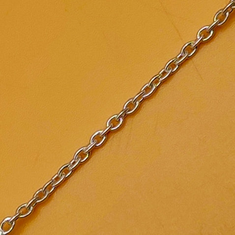 Dainty Garnet Ruby 925 Silver Faceted Long Necklace Handmade