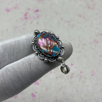 Spiny Oyster Turquoise 925 Sterling Silver Handmade Pendant | Tribal Silver Jewelry