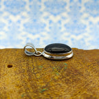 Black Onyx Nepali Bohemian Handmade Silver Pendant
