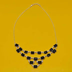 Black Onyx 925 Silver Classic Necklace Gift Engagement Party