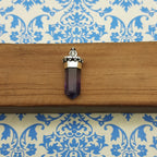 Raw Amethyst Statement Pendant – Nepali Handmade 925 Silver Boho Design