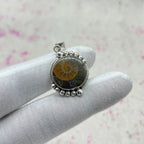 Ammonite Shell 925 Sterling Silver Handmade Pendant | Earthy Fossil Jewelry