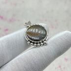 Ammonite Shell 925 Sterling Silver Handmade Pendant | Earthy Fossil Jewelry