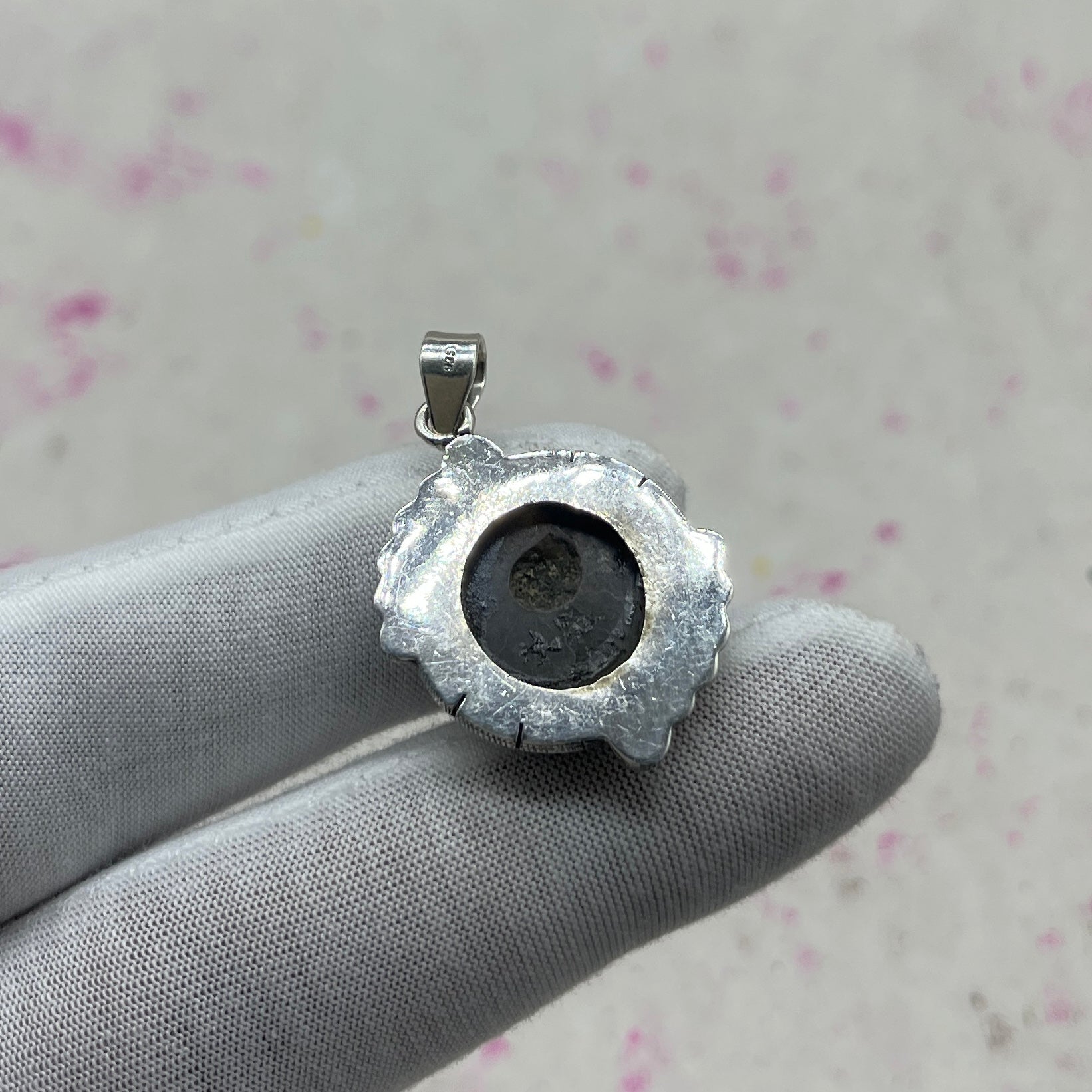 Ammonite Shell 925 Sterling Silver Handmade Pendant | Earthy Fossil Jewelry