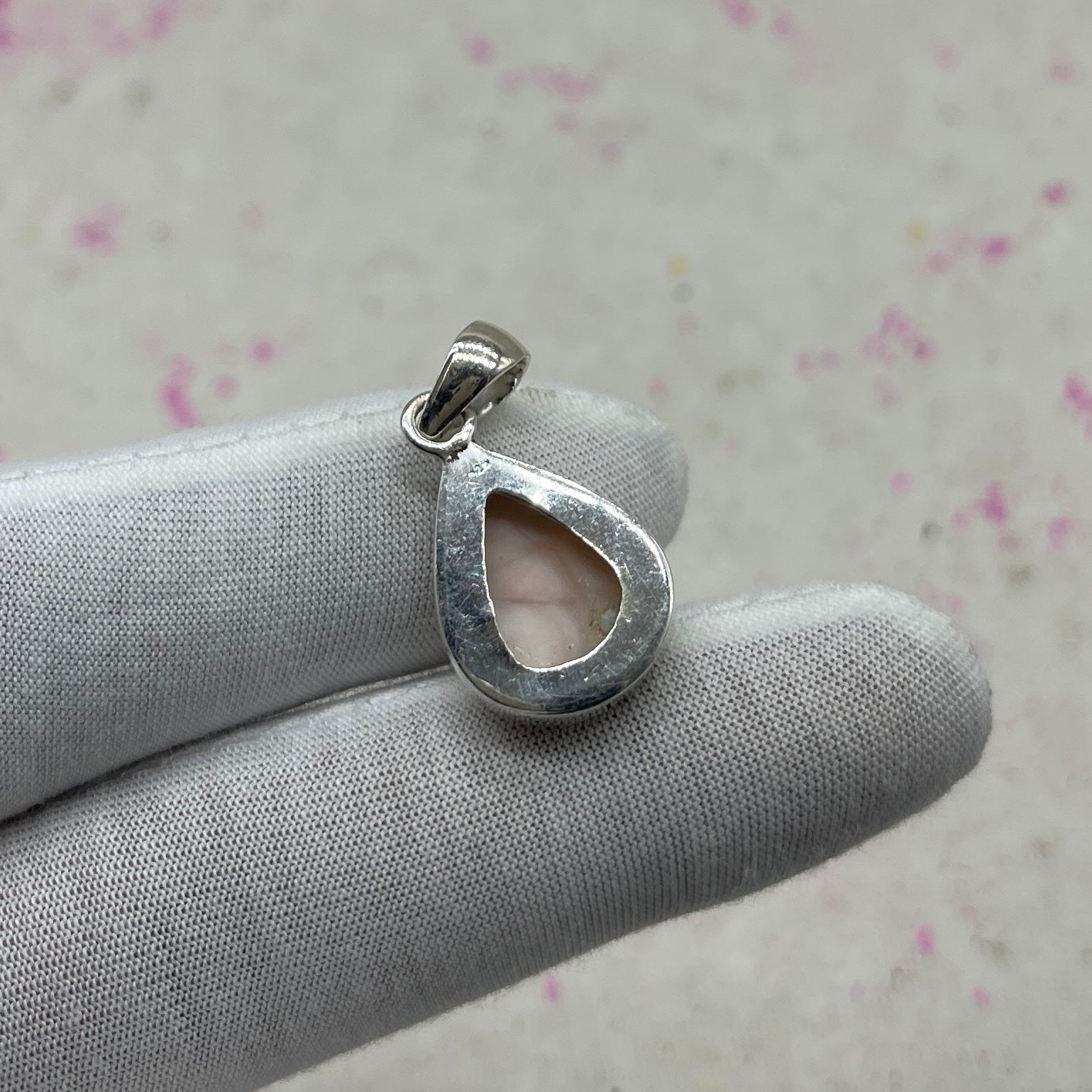 Pink Larimar 925 Sterling Silver Handmade Pendant | Soft Elegant Jewelry