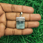 Amazonite Serenity Pendant – Handmade 925 Silver Bohemian Nepali Jewelry