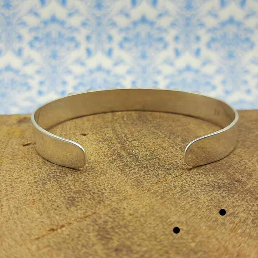 Classic Handmade 925 Sterling Silver Druzy & Moonstone  Bracelet Timeless Design