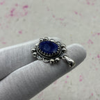 Dyed Sapphire 925 Sterling Silver Handmade Pendant | Artisan Boho Jewelry