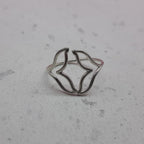 Dolphin Fin Design Solid 925 Silver Handmade Ring