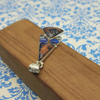 Sodalite Gemstone Pendant – Handmade 925 Silver Spiritual Bohemian Jewelry