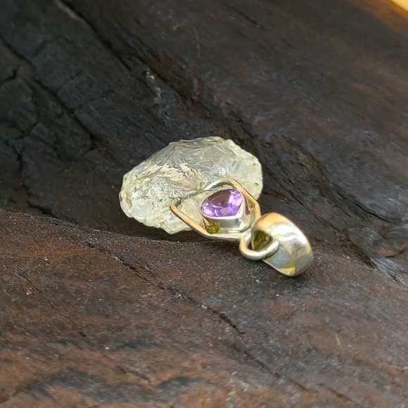 Raw Citrine 925 Silver Wire Wrapped Boho Pendant Necklace
