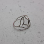 Dolphin Fin Design Solid 925 Silver Handmade Ring