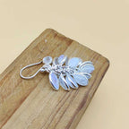 Artisan 925 Silver Moonstone GemStone Statement Earrings