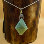 Amazonite 925 Silver Wire Wrapped Boho Pendant Necklace