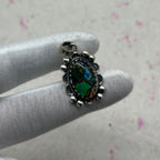 Glass Resin 925 Sterling Silver Handmade Pendant | Minimal Artistic Jewelry
