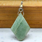 Amazonite 925 Silver Wire Wrapped Boho Pendant Necklace
