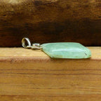 Amazonite 925 Silver Wire Wrapped Boho Pendant Necklace