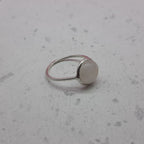 Moonstone 925 Silver Bezel Simple Ring For Women