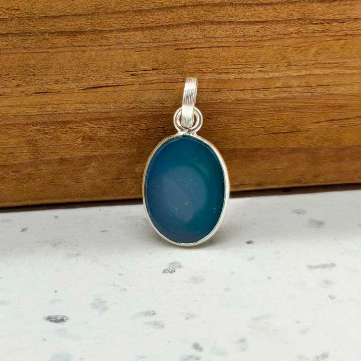 Titanium Druzy 925 Silver Dainty Chain Pendant Necklace