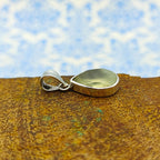 Prehnite Nepali Bohemian Handmade Silver Pendant
