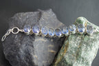 Artisan Blue Mystic Topaz Nepali Work Sterling Silver Bracelet