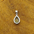 Prehnite Nepali Bohemian Handmade Silver Pendant