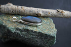Blue Flash Labradorite 925 Silver Pendant Indian Boho Jewelry