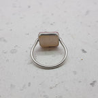 Druzy 925 Silver Bezel Simple Ring For Women