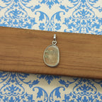 Crystal Quartz Classic Pendant – Handmade 925 Silver Nepali Artisan Boho Design