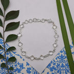 925 Sterling Silver Handmade Crystal Bracelet Natural Gemstone Minimal Jewelry