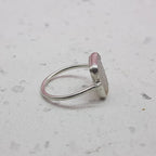 Druzy 925 Silver Bezel Simple Ring For Women
