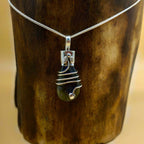 Labradorite 925 Silver Wire Wrapped Boho Charm Necklace
