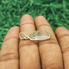 Crystal Quartz Classic Pendant – Handmade 925 Silver Nepali Artisan Boho Design