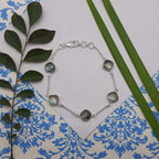 Elegant Artisan Silver AAA Labradorite Square Shape Bracelet Jewelry