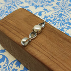 Blue Topaz & Pearl Elegance Pendant – Handmade 925 Silver Designer Bohemian Jewelry