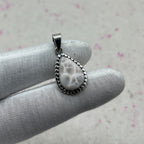 Pink Larimar 925 Sterling Silver Handmade Pendant | Feminine Boho Jewelry