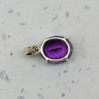 Amethyst 925 Silver Prong Setting Boho Pendant Necklace