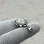 Pink Larimar 925 Sterling Silver Handmade Pendant | Feminine Boho Jewelry