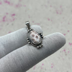 Pink Larimar 925 Sterling Silver Handmade Pendant | Soft Pastel Pendant