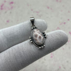 Pink Larimar 925 Sterling Silver Handmade Pendant | Soft Pastel Pendant
