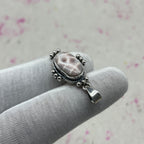 Pink Larimar 925 Sterling Silver Handmade Pendant | Soft Pastel Pendant