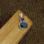 Titanium Druzy 925 Silver Prong Setting Boho Necklace