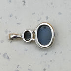Titanium Druzy 925 Silver Prong Setting Boho Necklace