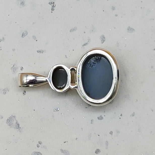 Titanium Druzy 925 Silver Prong Setting Boho Necklace