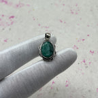 Dyed Emerald 925 Sterling Silver Handmade Pendant | Bold Bohemian Pendant